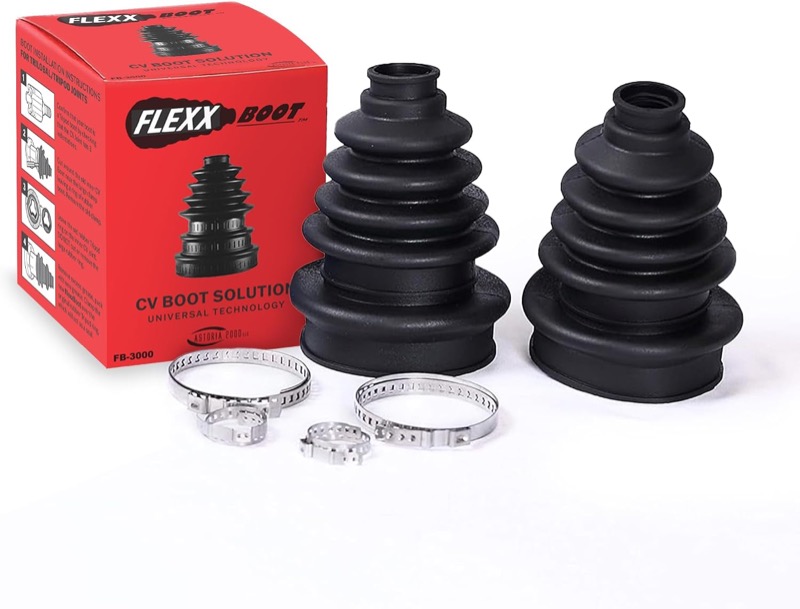 Two FB3000 CV boots with clamps and packaging, without grease or cone